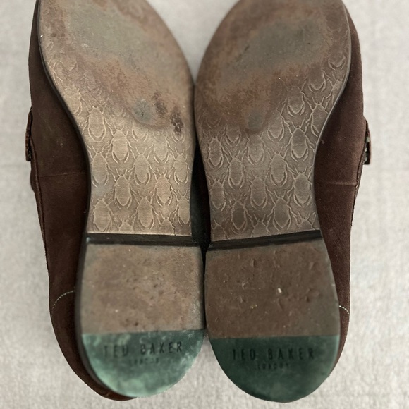 [US10]Ted Baker CALEP Brown Suede leather mens moccasins Loafers Slip On - Picture 5 of 7
